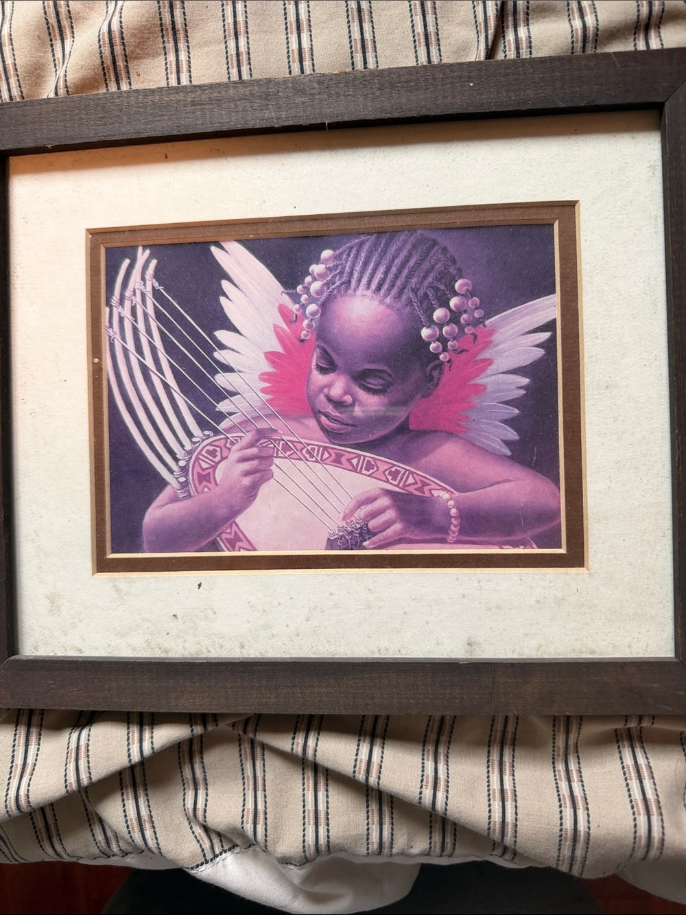 Purple Angel Child Art Print made in USA